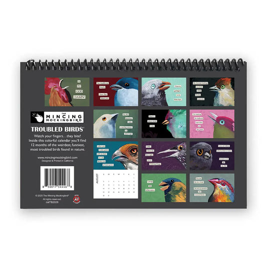 Troubled Birds 2026 Calendar by Mincing Mockingbird