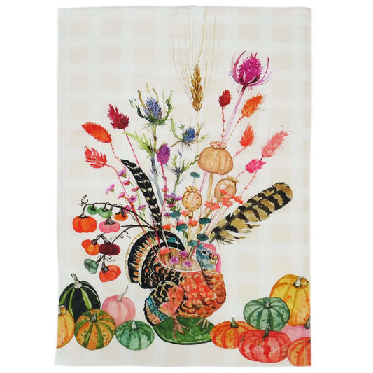 Turkey Vase Tea Towel