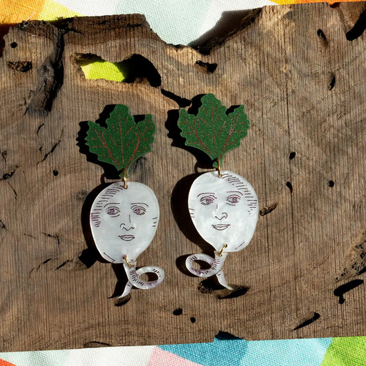 Turnip Face Earrings