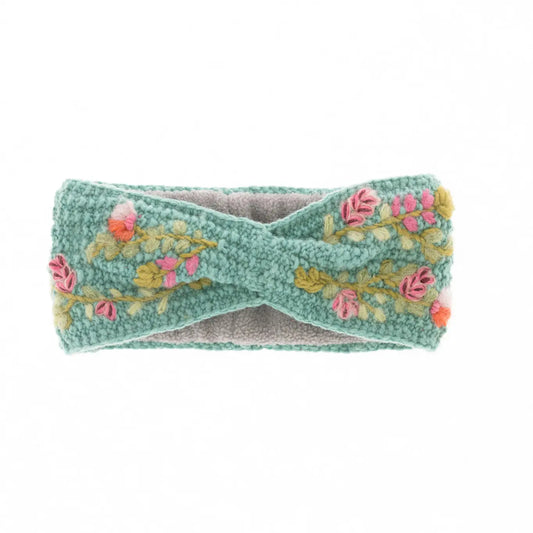 Turquoise Meadow Headband by French Knot