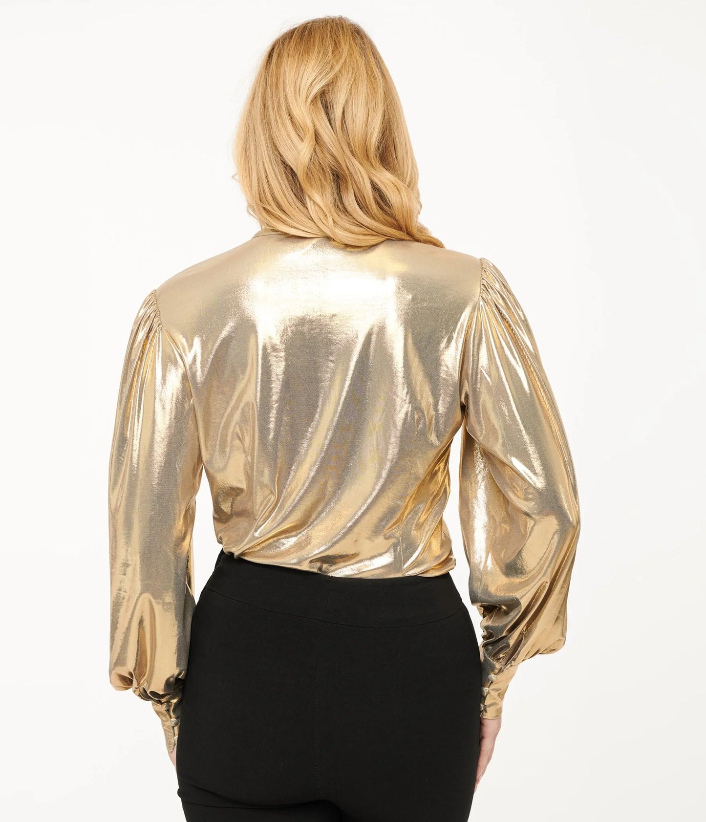 Metallic Gold Gwen Blouse