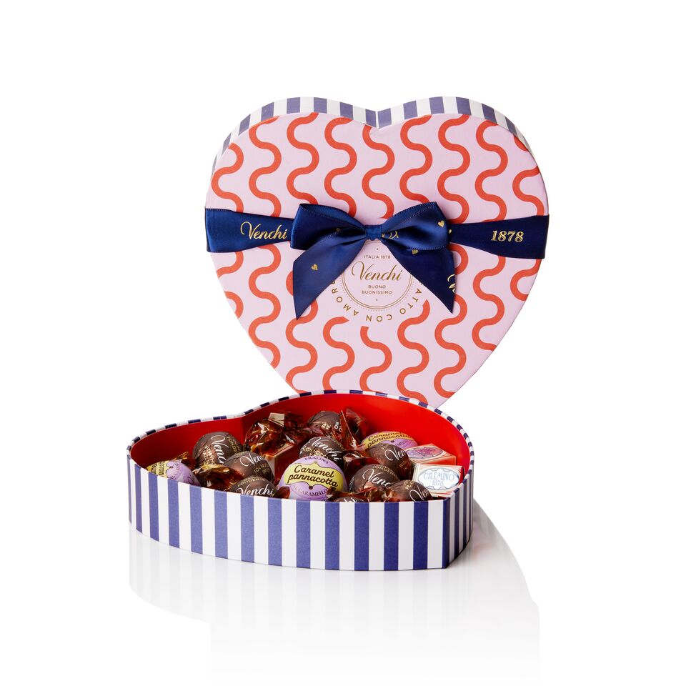 Valentine Heart Shaped Chocolate Gift Box - Venchi Chocolate