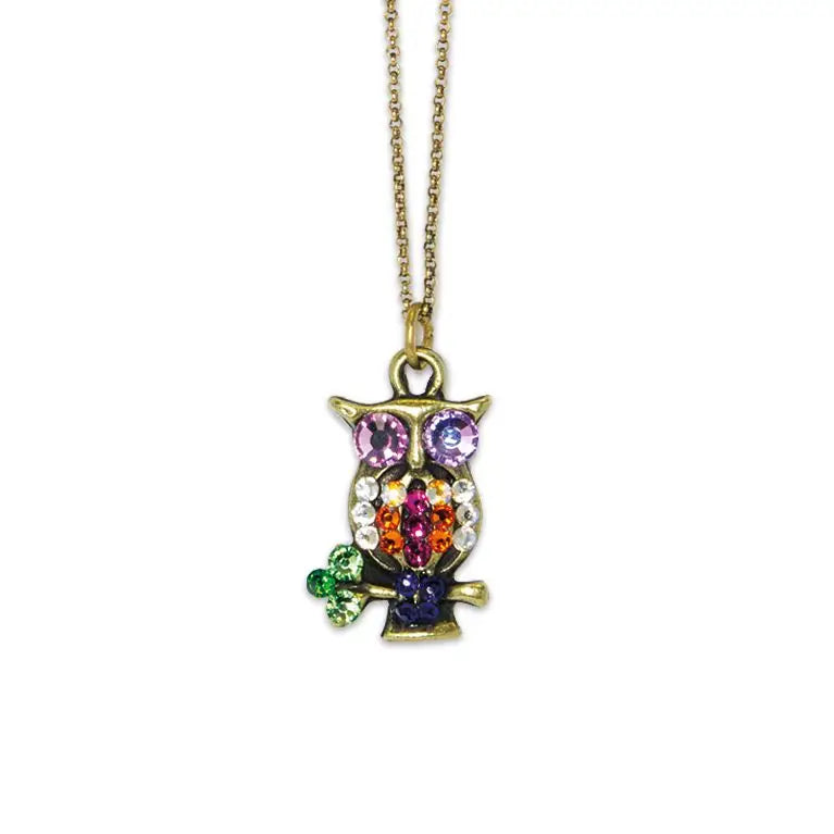 Vera Crystal Owl Necklace