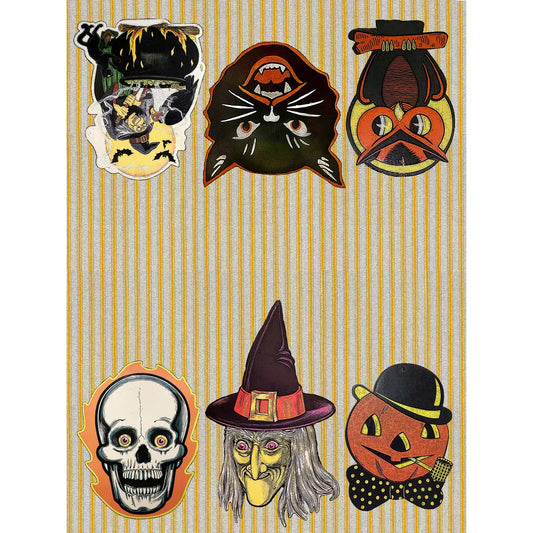Striped Vintage Halloween 100% Cotton Flour Sack Kitchen Towel