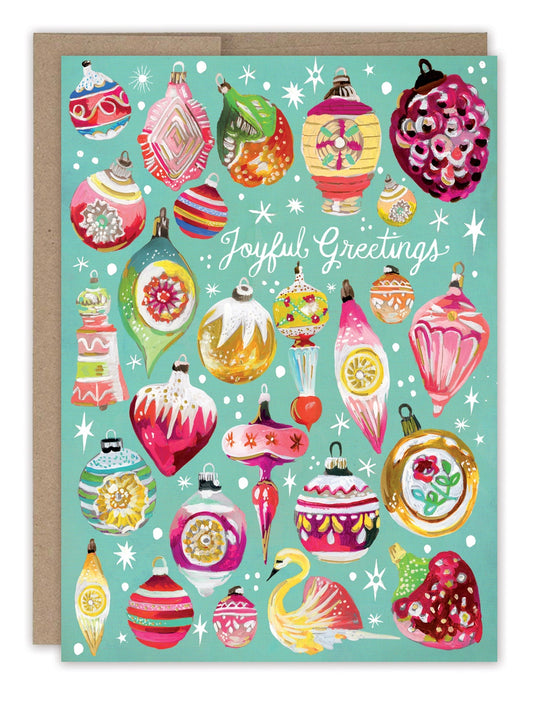 Vintage Ornaments Holiday Card