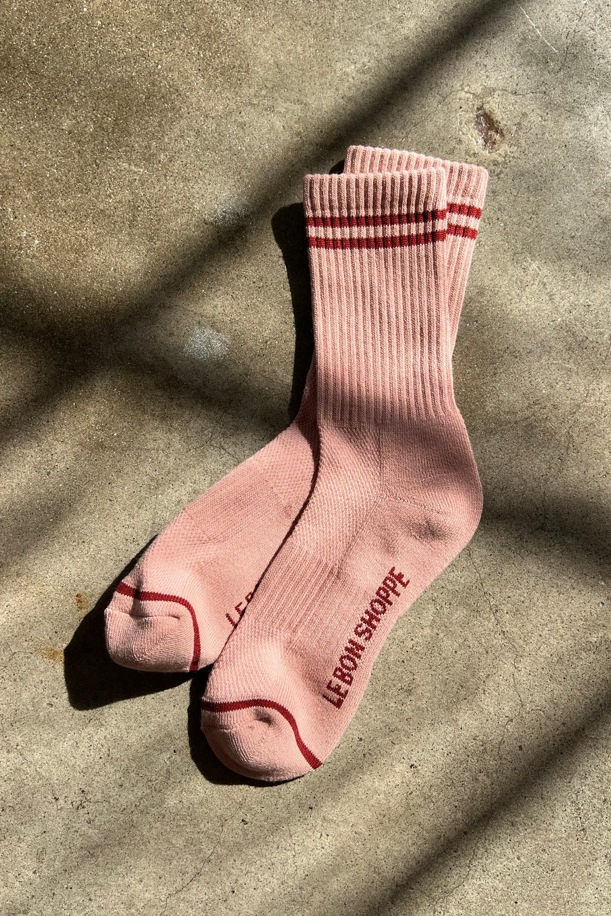 Vintage Pink Boyfriend Socks by Le Bon Shoppe