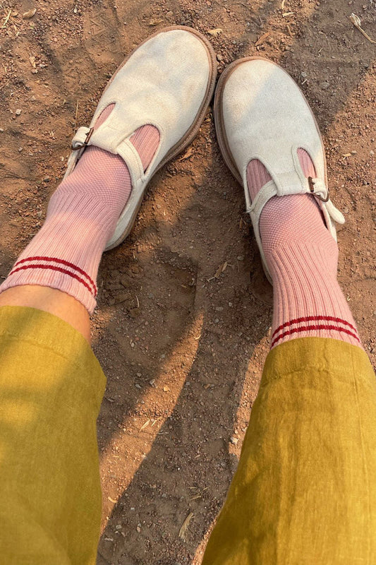 Vintage Pink Boyfriend Socks by Le Bon Shoppe