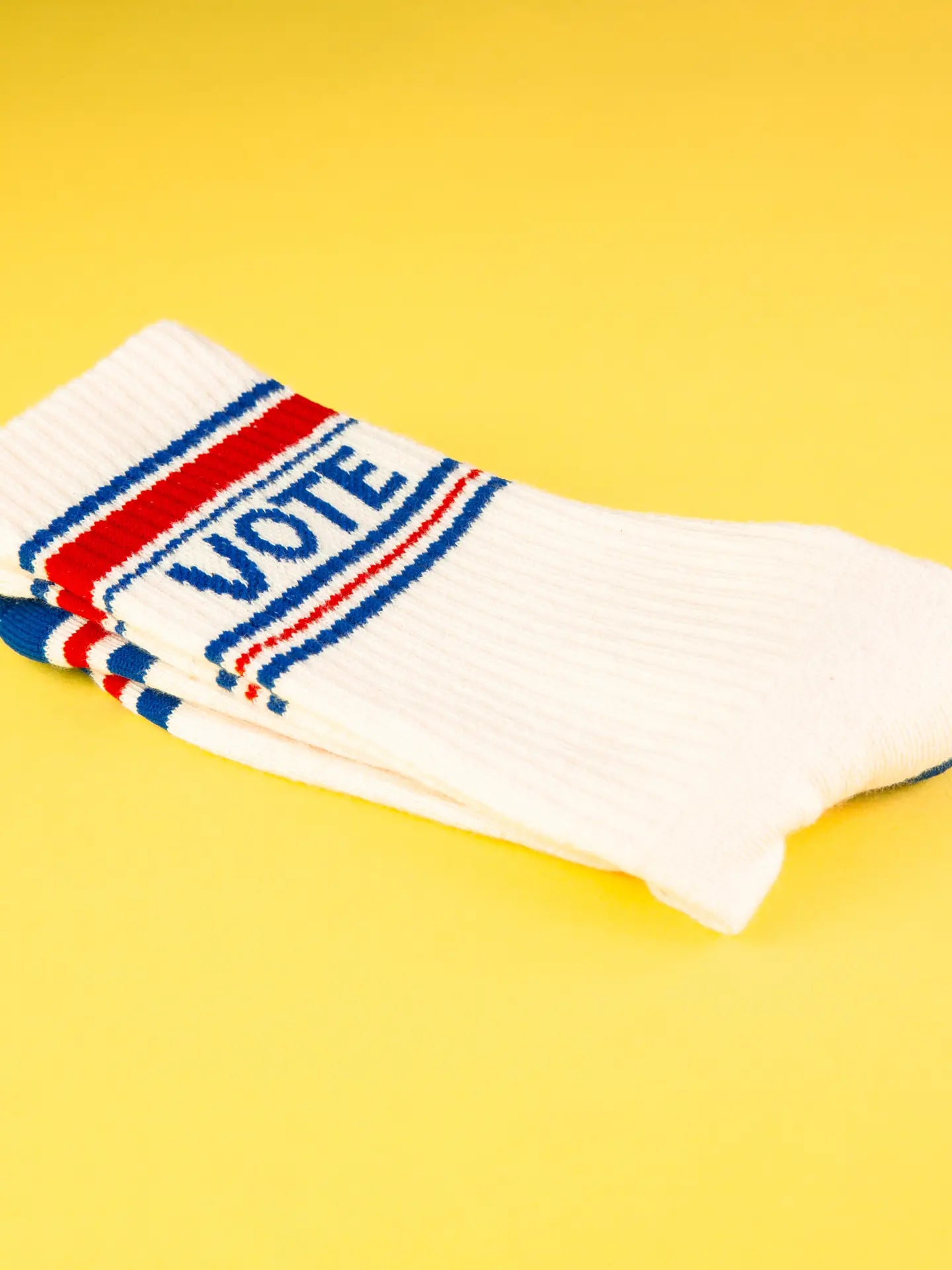 Vote - Natural Gym Crew Socks