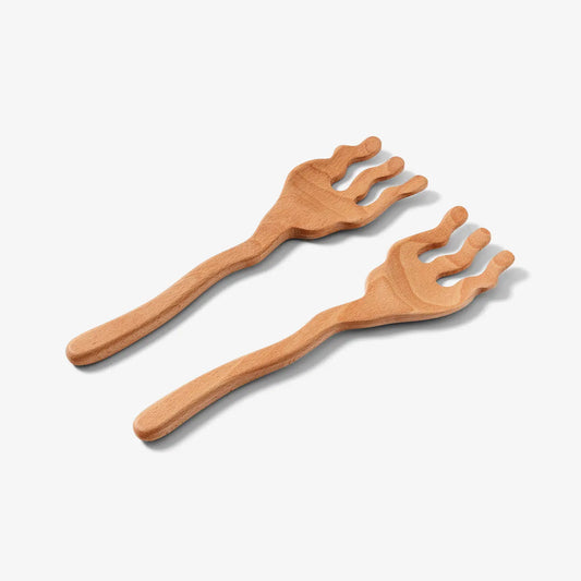 Wavy S/2 Serving Friends Spoons