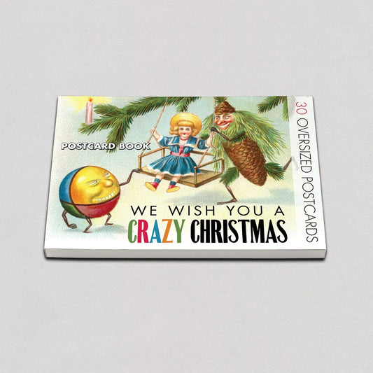 We Wish You A Crazy Christmas Postcard Book