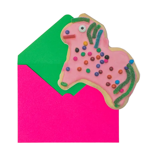 Weird Pony Cookie Card by Gentle Thrills