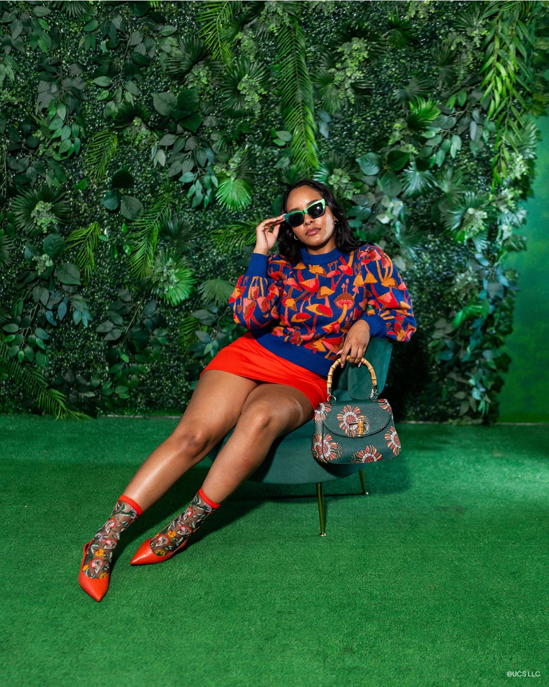 Wicked Elphaba Land Black Sheer Crew Socks