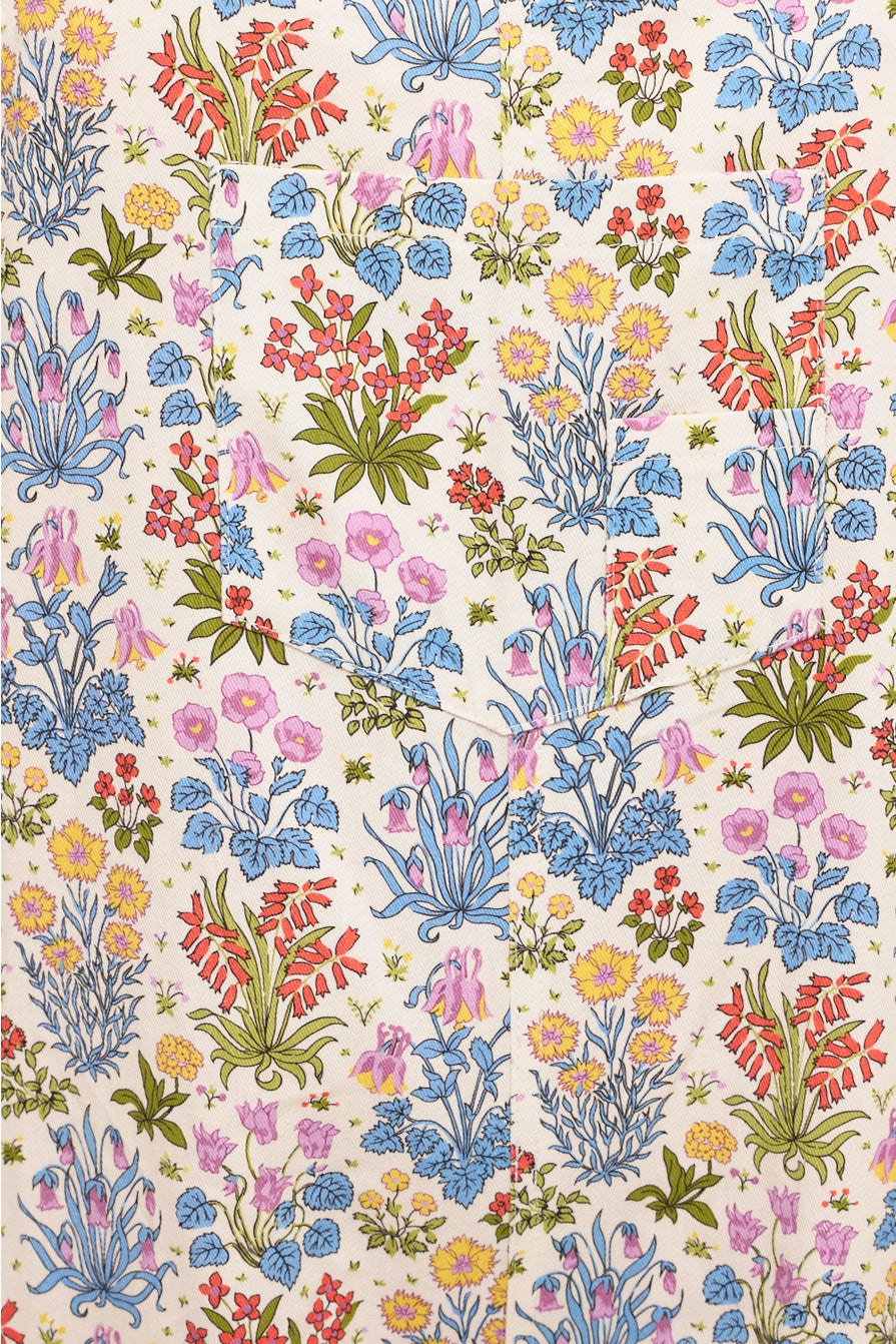 Wildflower Garden Print Overalls