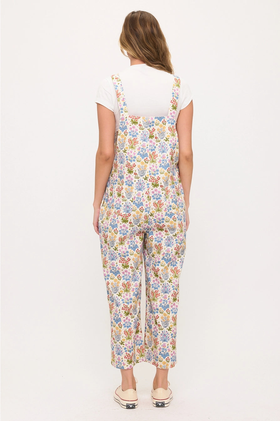 Wildflower Garden Print Overalls