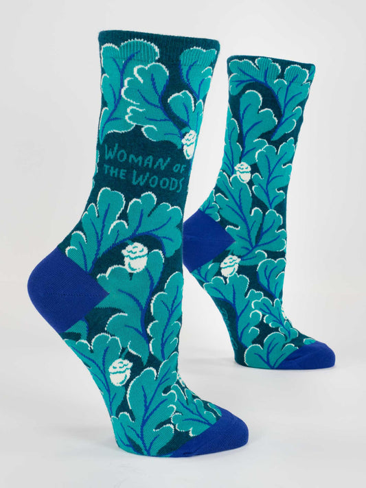 Woman Of The Woods Crew Socks by Blue Q