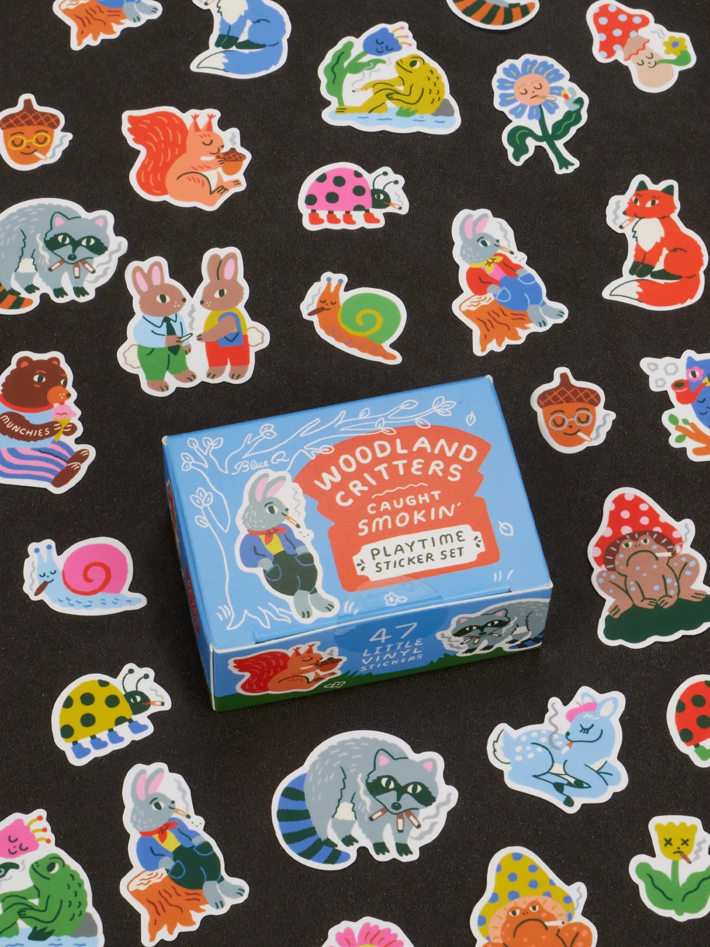 Woodland Critters Caught Smokin' Playtime Sticker Set