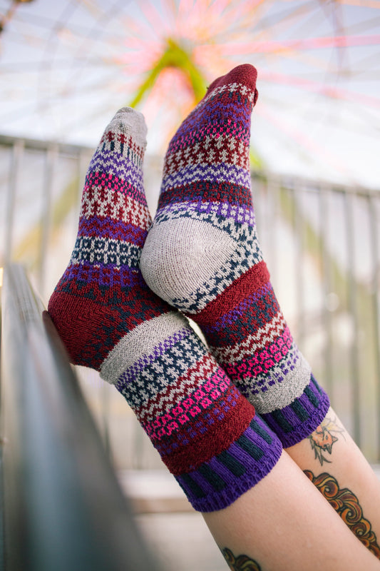 Wunderland Crew Socks by Solmate