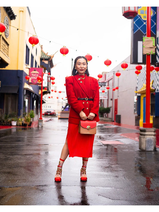 Year of the Dragon Sheer Crew Sock