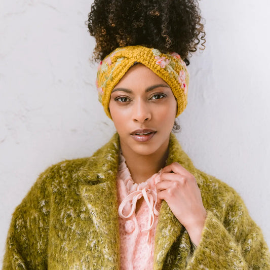 Yellow Meadow Headband by French Knot