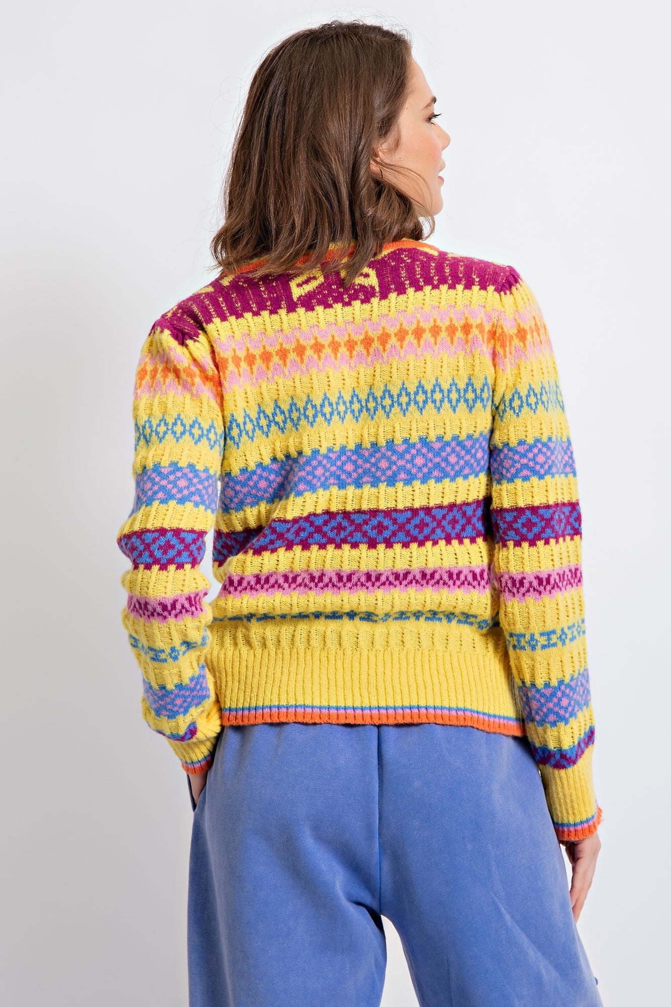 Sunshiney Yellow Striped Sweater