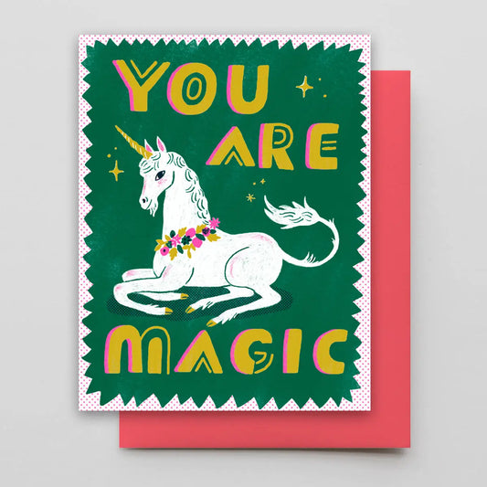 You Are Magic Unicorn Card