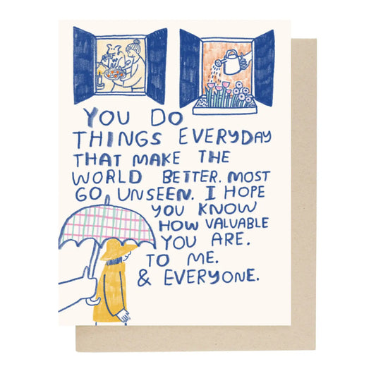 You Make the World Better Card