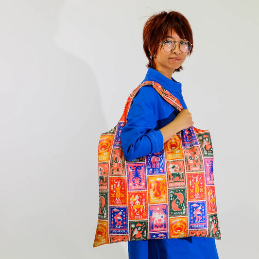 Zodiac Art Sack By Steven Fritters - Reusable Tote Bag