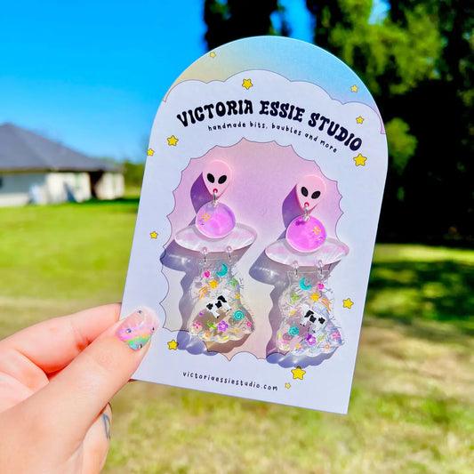 We Come in Peace Earrings