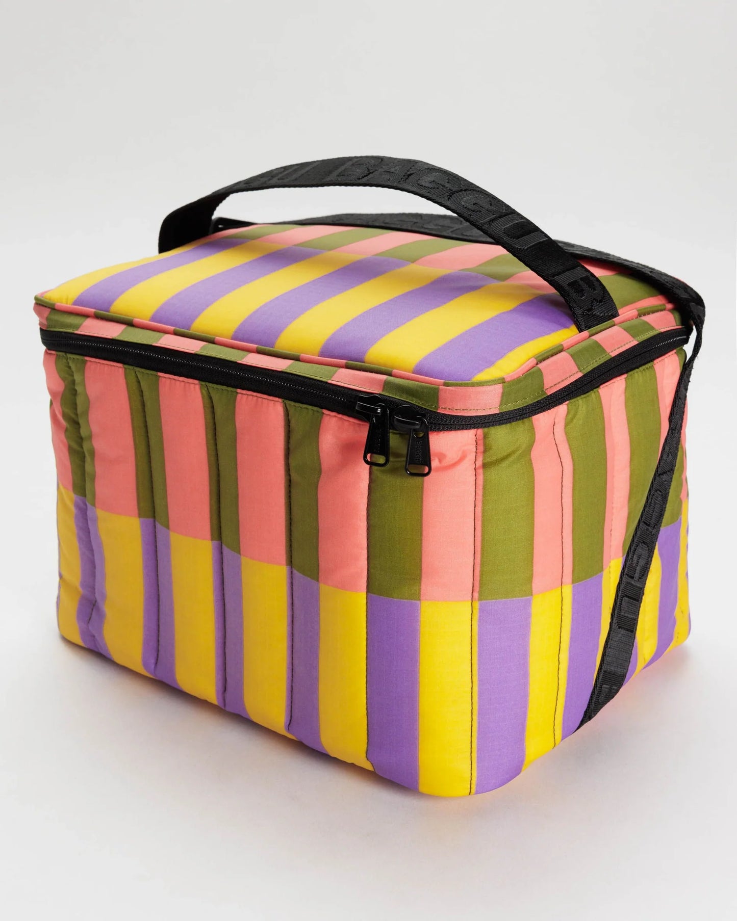 Sunset Quilt Stripe Puffy Cooler Bag