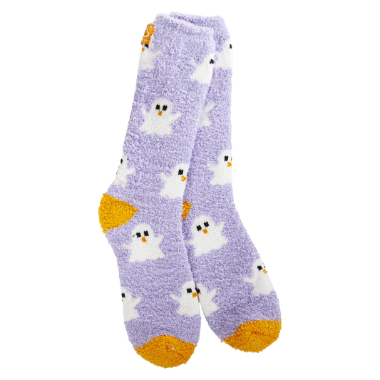 Ghost Fuzzy Socks