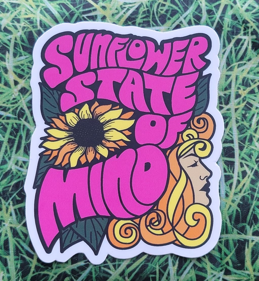 Sunflower State of Mind sticker