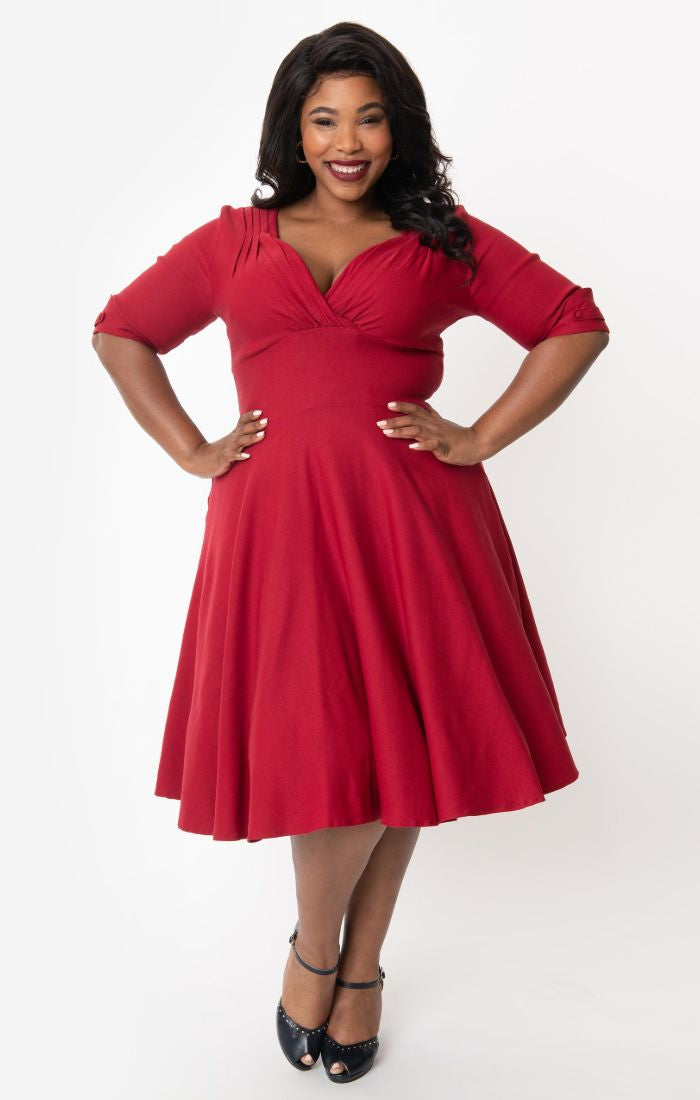 Merlot Delores Swing Dress