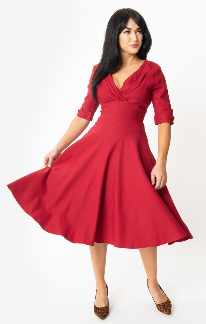 Merlot Delores Swing Dress