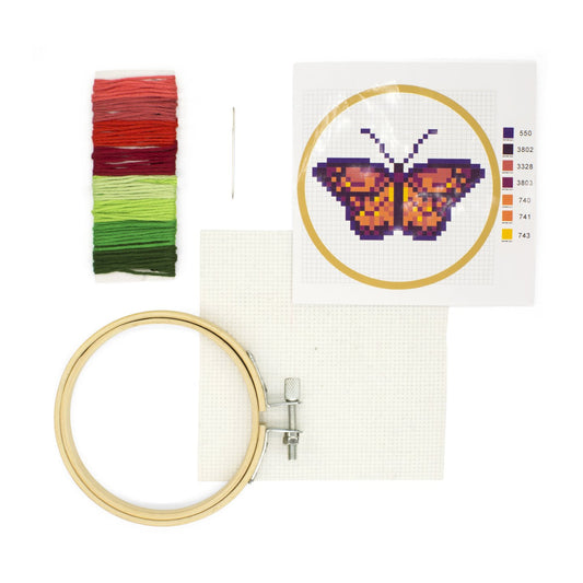 Butterfly Mini Cross Stitch Kit