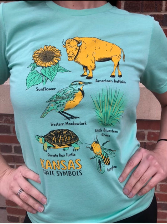 Kansas Symbols Tee