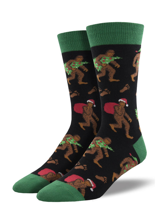 Bigfoot Christmas Men's socks