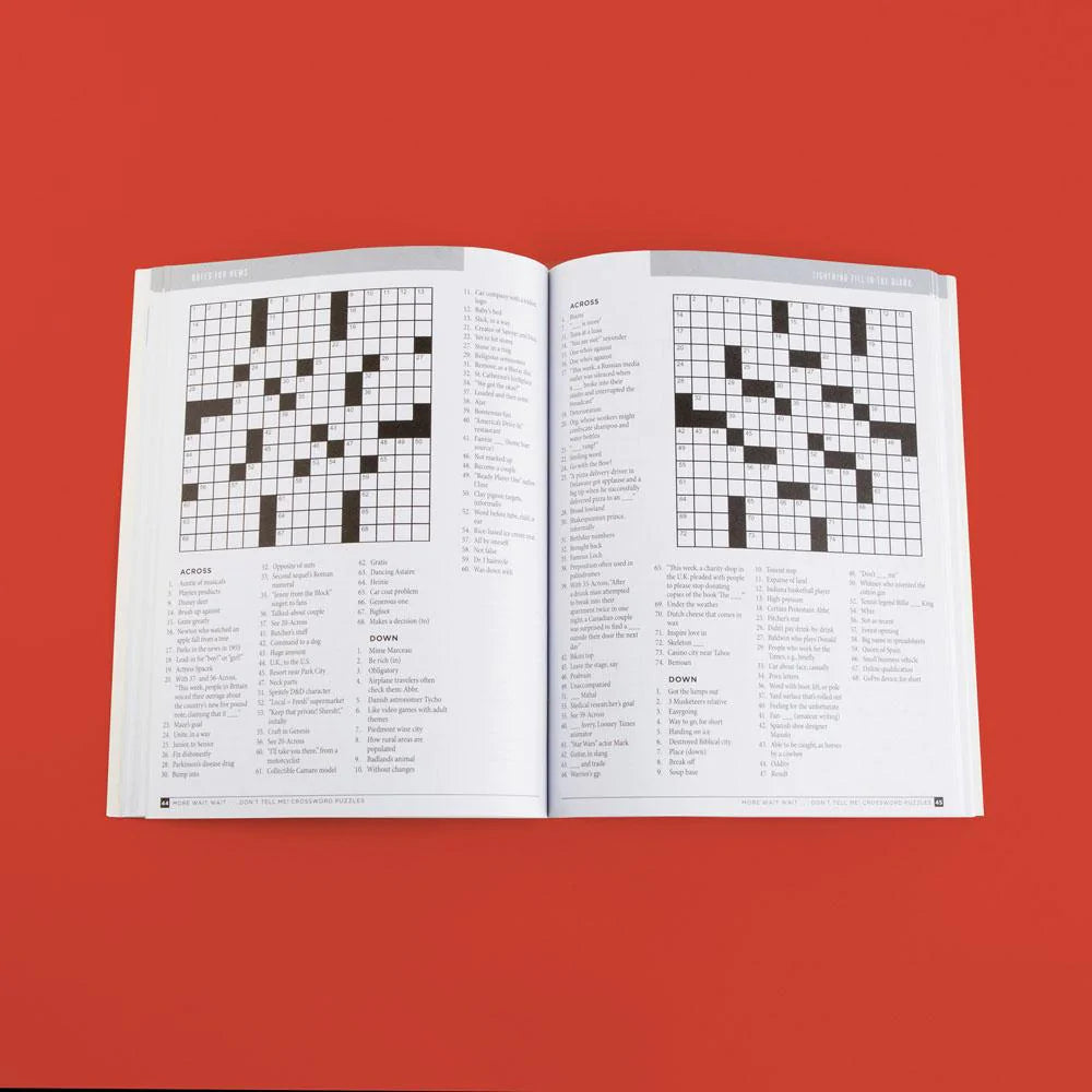 More Wait Wait...Don't Tell Me! Crossword Puzzles