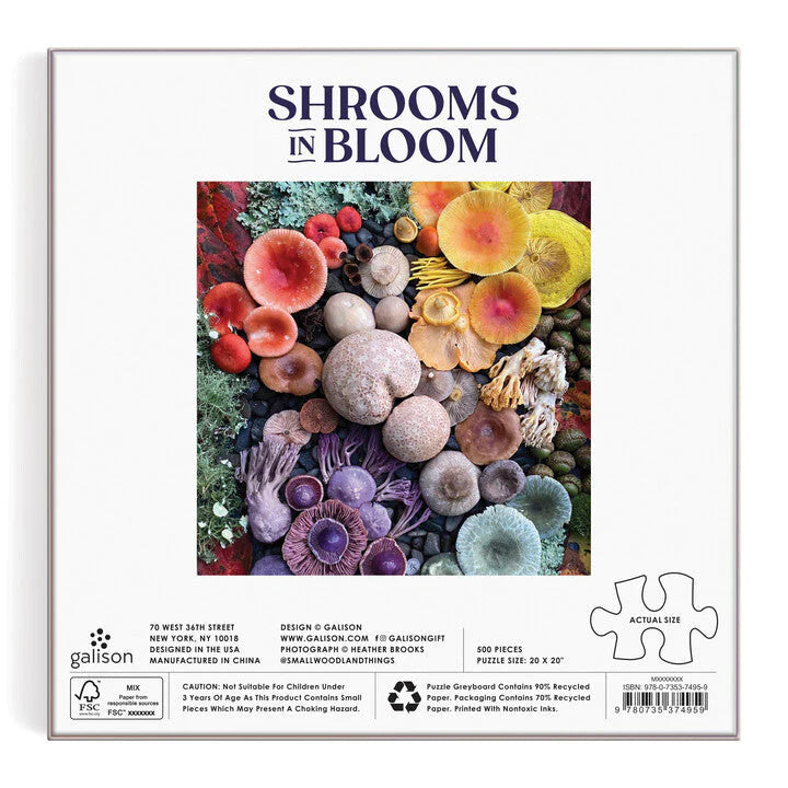 Shrooms in Blooms 500 Piece Puzzle