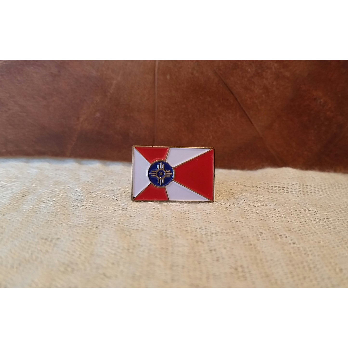 Wichita flag lapel pin