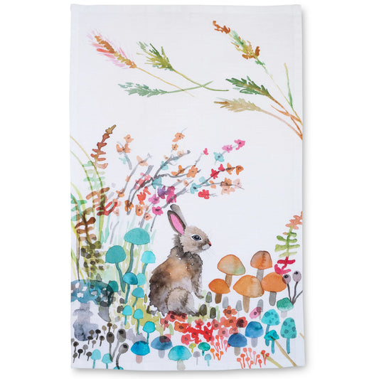 Woodland Bunny Tea Towel