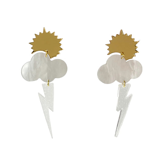 Partly Cloudy Chance of Shimmer Earrings