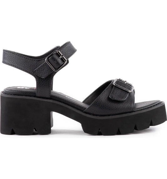 So Famous Platform Sandal in Black