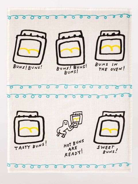 Hot Buns dish towel