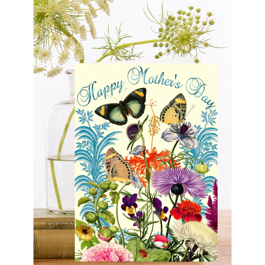 Glittered Butterfly Mother's Day Card