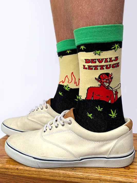 Devil's Lettuce Men's Crew Socks