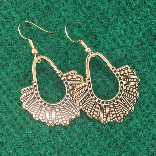 Gold Dissent Collar Earrings