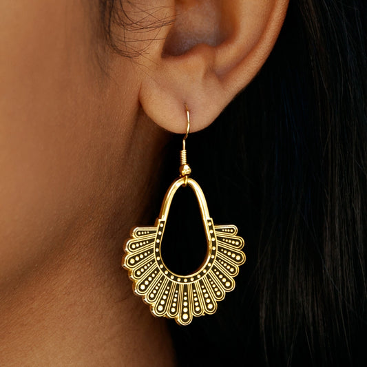 Gold Dissent Collar Earrings