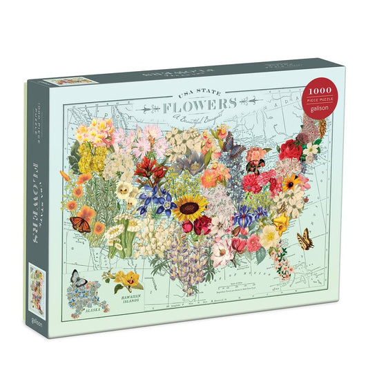 USA State Flower 1000 Pc Puzzle