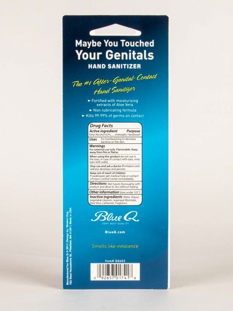 Genitals hand sanitizer