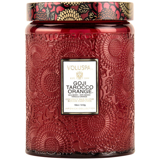 Goji Tarocco Orange large jar candle